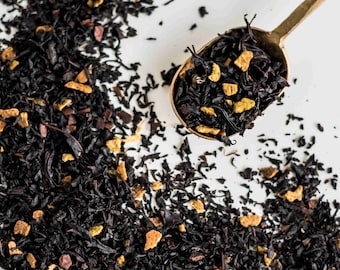 Organic Citrus Breakfast Black Tea | Gourmet Organic Loose Leaf Tea | High Caffeine Tea