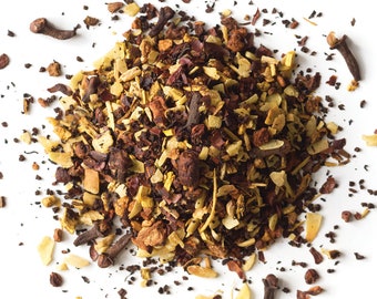 Tè nero Chai al cioccolato biologico / Tè gourmet alle foglie sciolte biologiche / tè ad alta caffeina