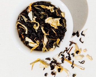 Passion Fruit Jasmine Black Tea, Gourmet Organic Loose Leaf Tea