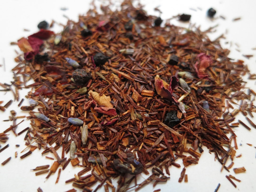 African Rose Rooibos Tea Gourmet Organic Loose Leaf Tea Caffeine Free ...