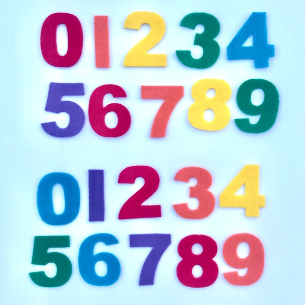 Felt Numbers - Etsy