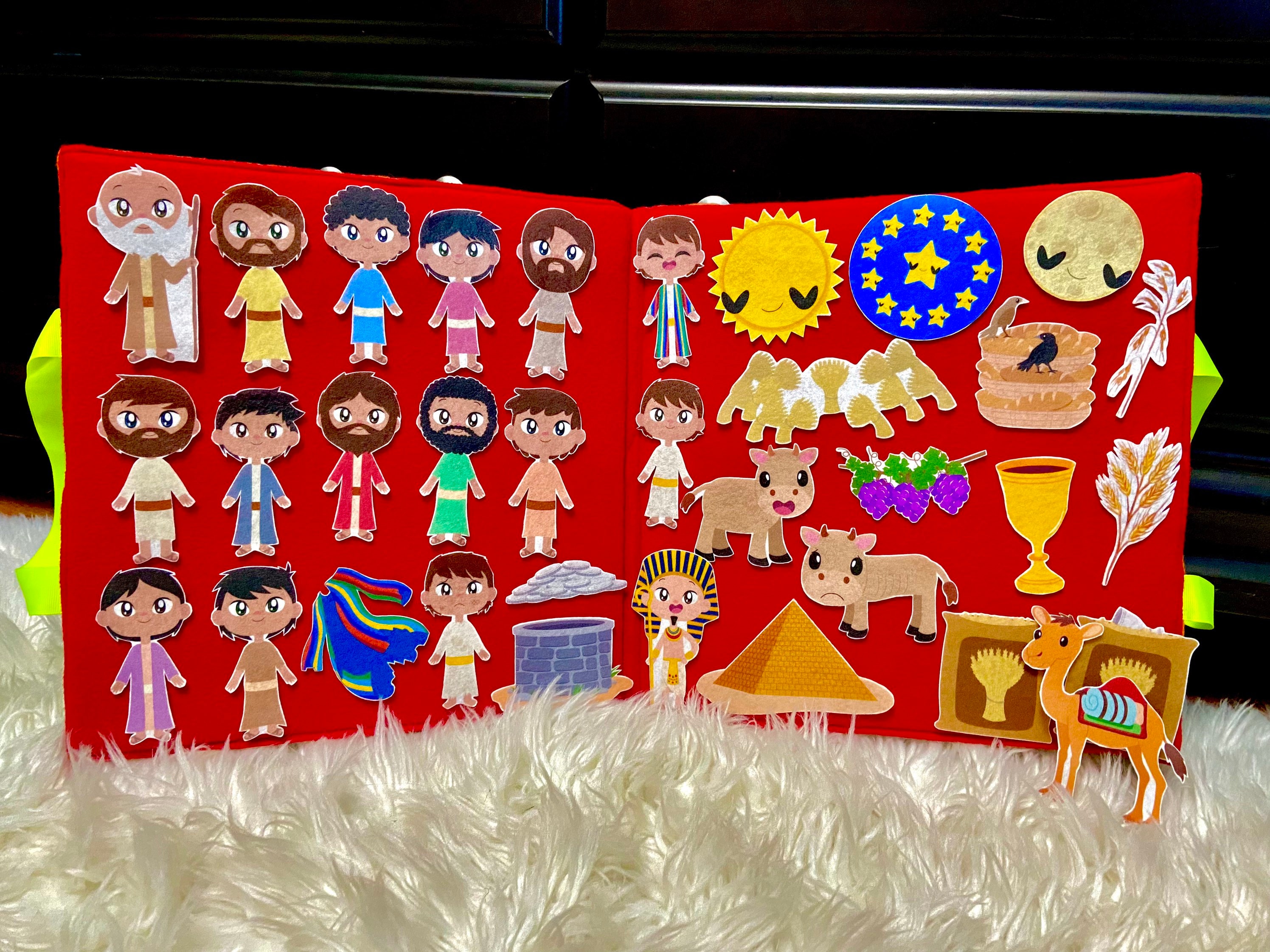 Joseph and the Coat of Many Colors Felt Story Flannel Board Etsy
