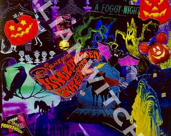 Neon Halloween Leckerei Retro Geister Kürbis Whimsigoth Collage Kindle E-Reader Einsatz