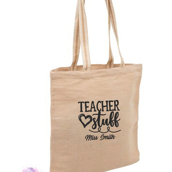 Teacher Tote Bag/Teacher Stuff Personalised Tote Bag/Teacher Gift