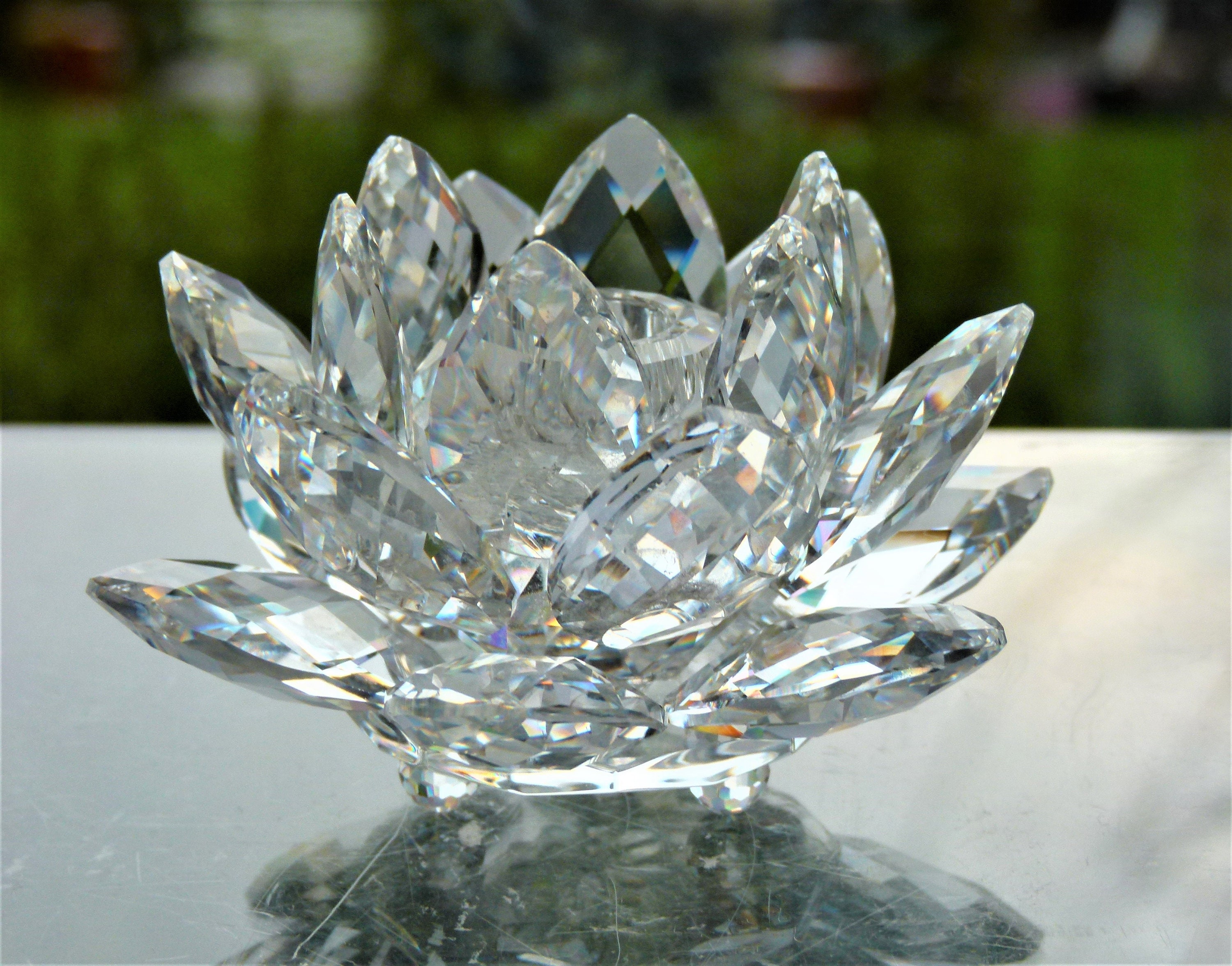 Swarovski Crystal Medium Water Lily En caja Etsy