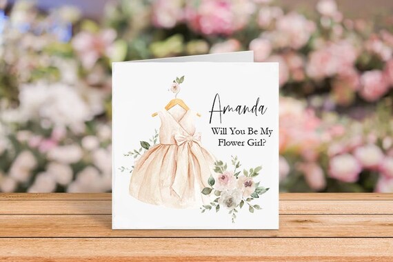 Etsy will you be my flower girl deals