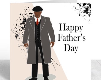 Black Man Father's Day Card, Personalised Black Man Birthday Card, Jamaican Man Greeting Card, Afro Caribbean Dad Card for him