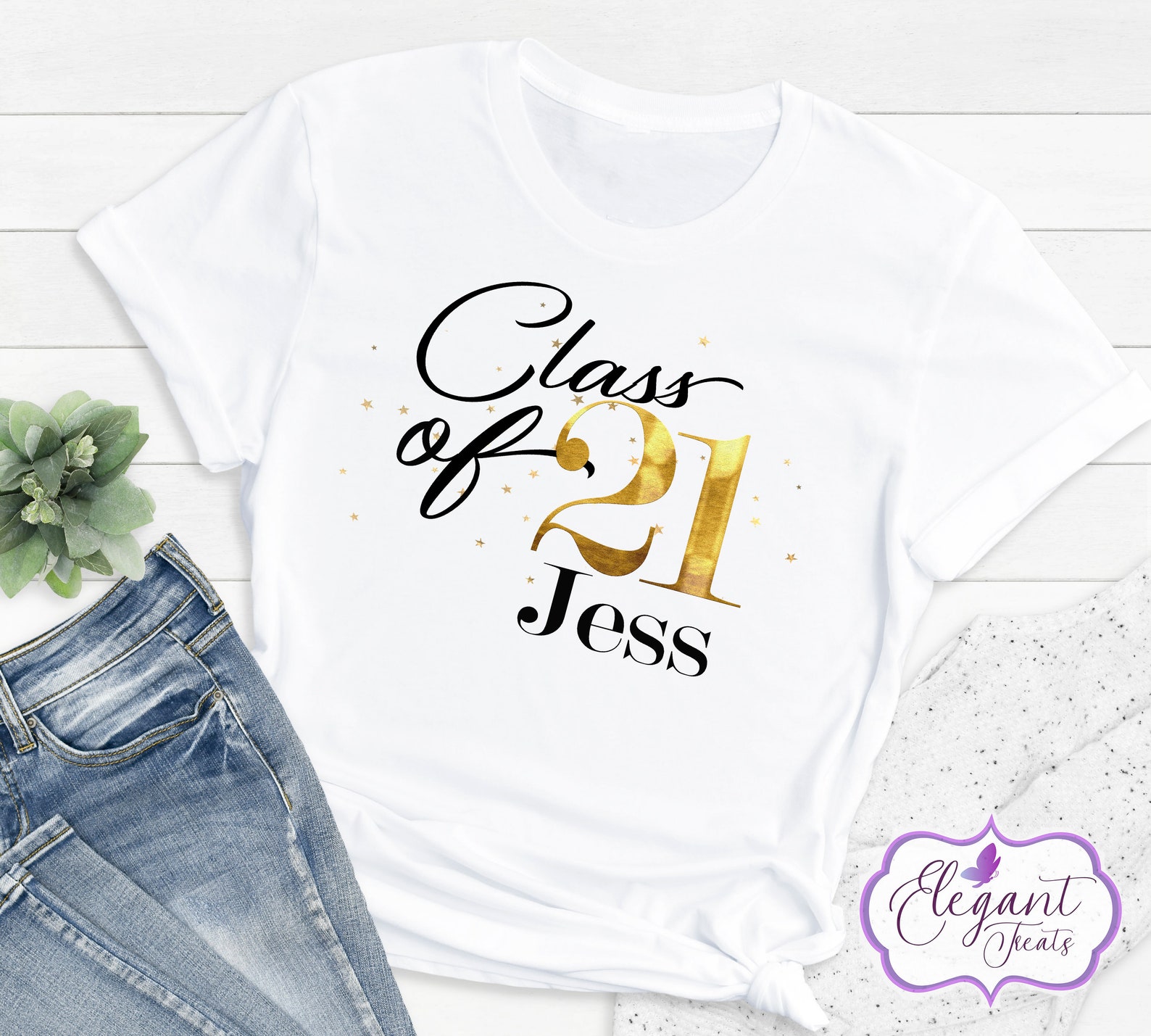 Personalised School Leavers TShirt Class Of 2021 Student End Etsy
