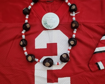 Beaded Buckeye Necklace