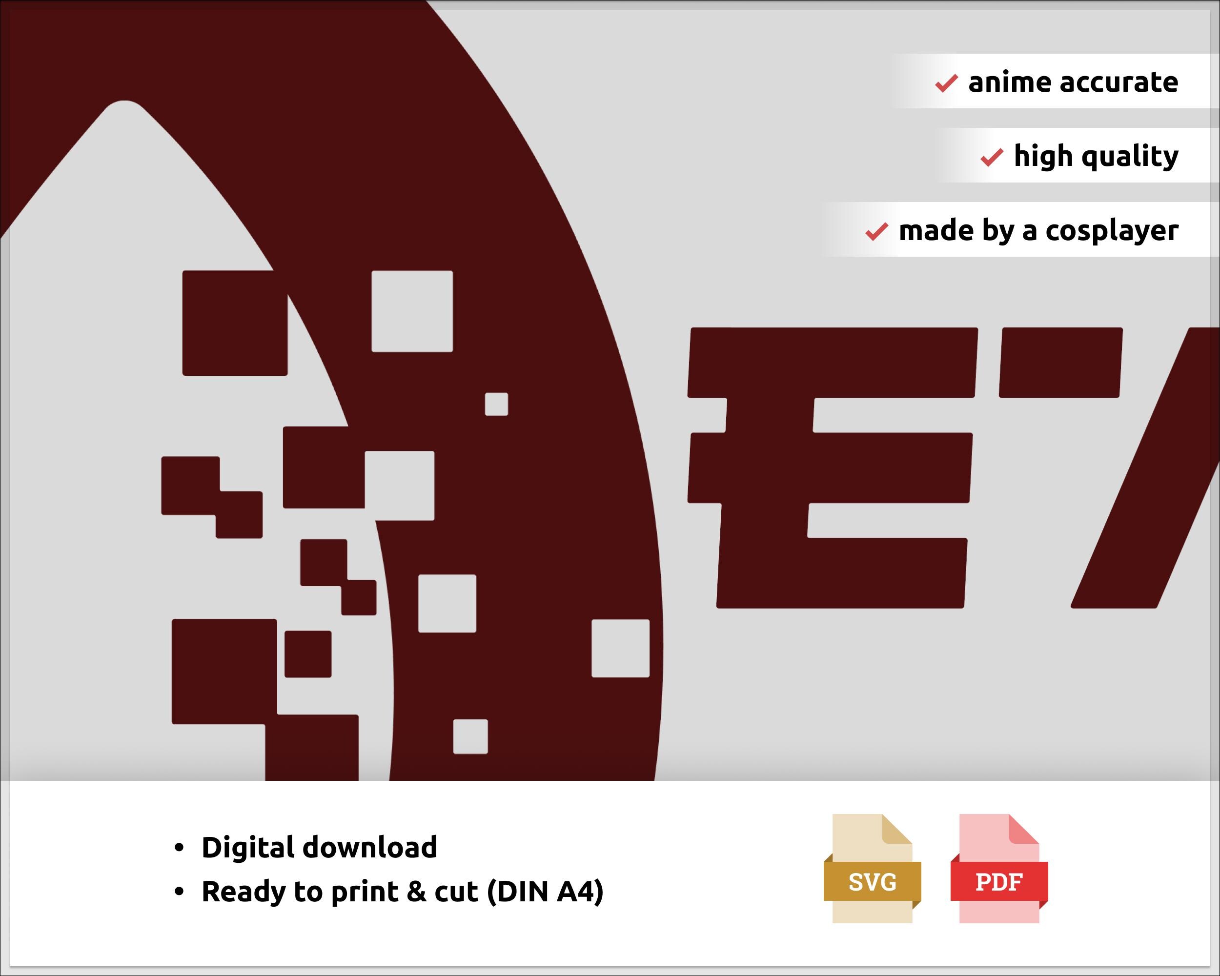 Kaiju No. 8 Kafka Monster Sweeper Logo as SVG – Digital Download