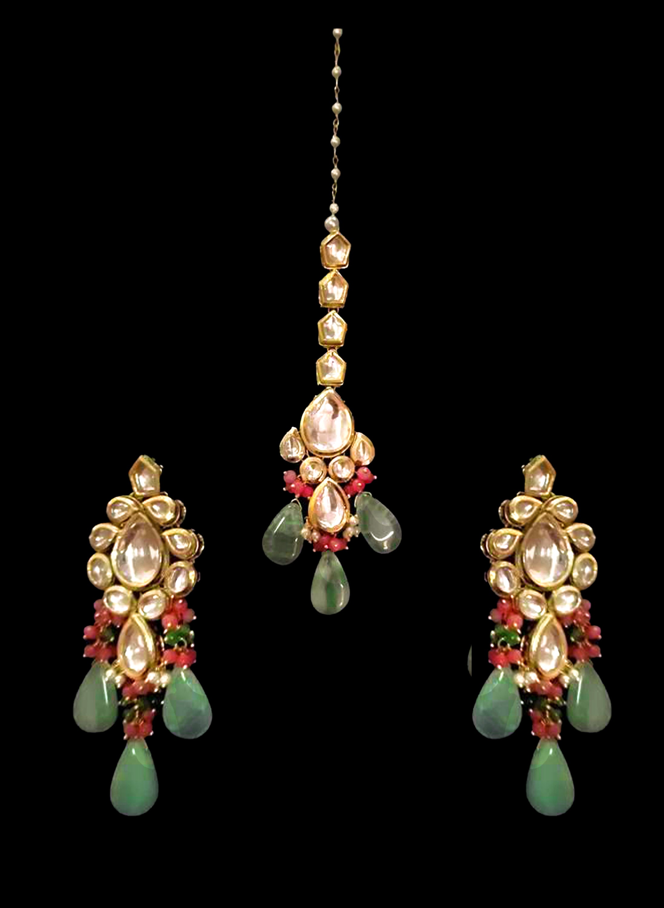 Red Payal Payal Set - Blue Red Kundan Set - Etsy