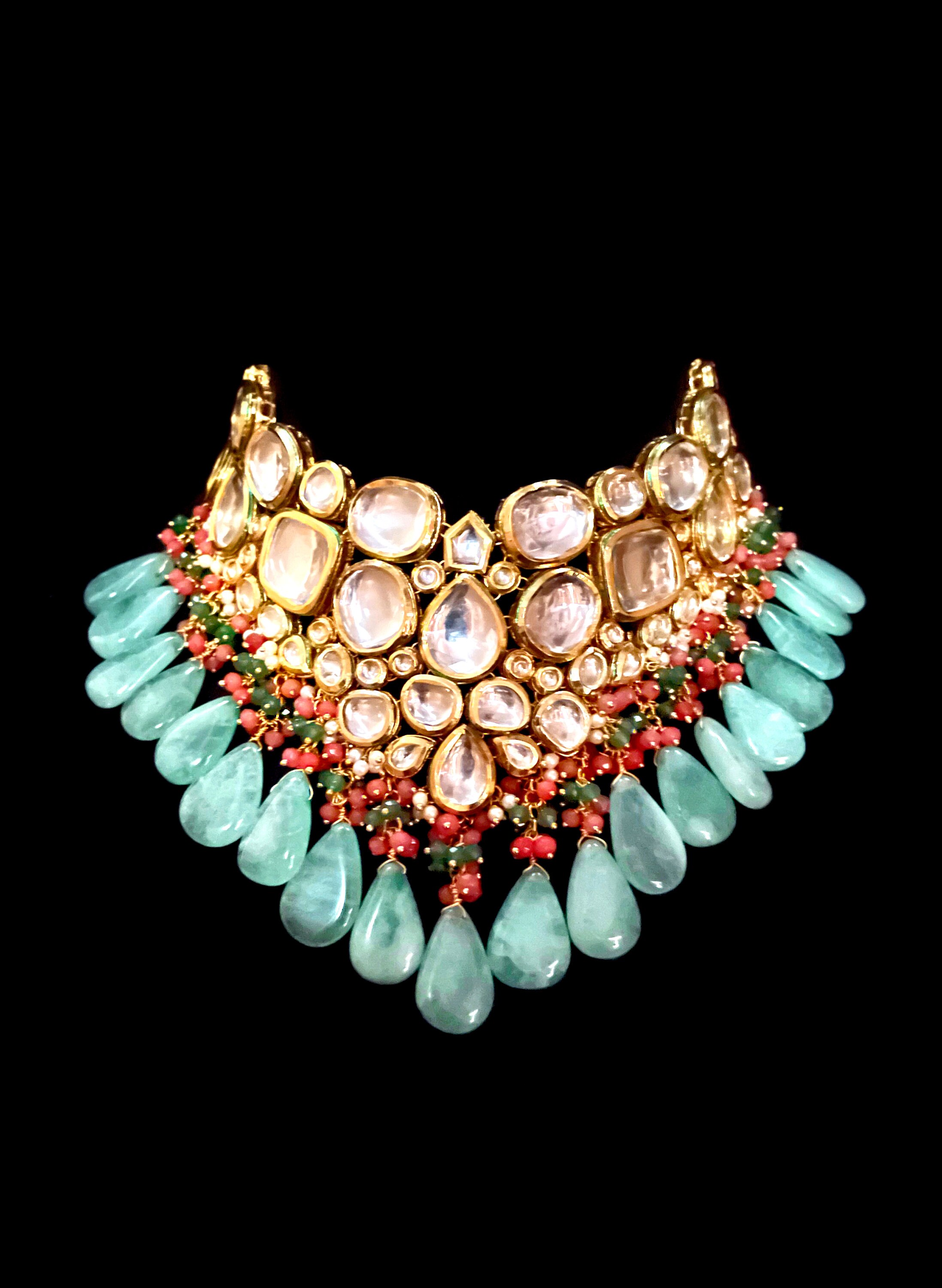 Red Payal Payal Set - Blue Red Kundan Set - Etsy