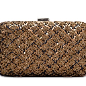Reliclove - Designer Detachable Metal Strap Vintage Evening Clutch~womens clutch~evening bag~ethnic clutch bag~antique bags~indian Clutchbag