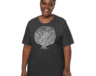 Unisex Music Tree Graphic T-shirt | Shirt for Musicians