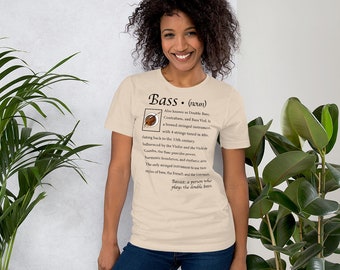 Unisex Bass definition Light T-shirt | Shirt for Musicians