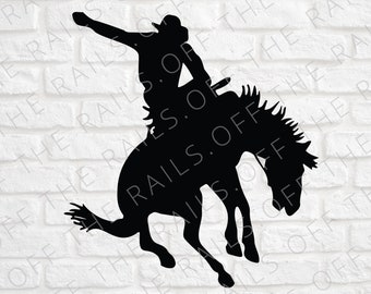 Bucking Horse Svg Etsy