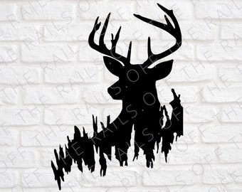 Buck Deer SVG: Fall Wildlife Clipart (Digital Download)