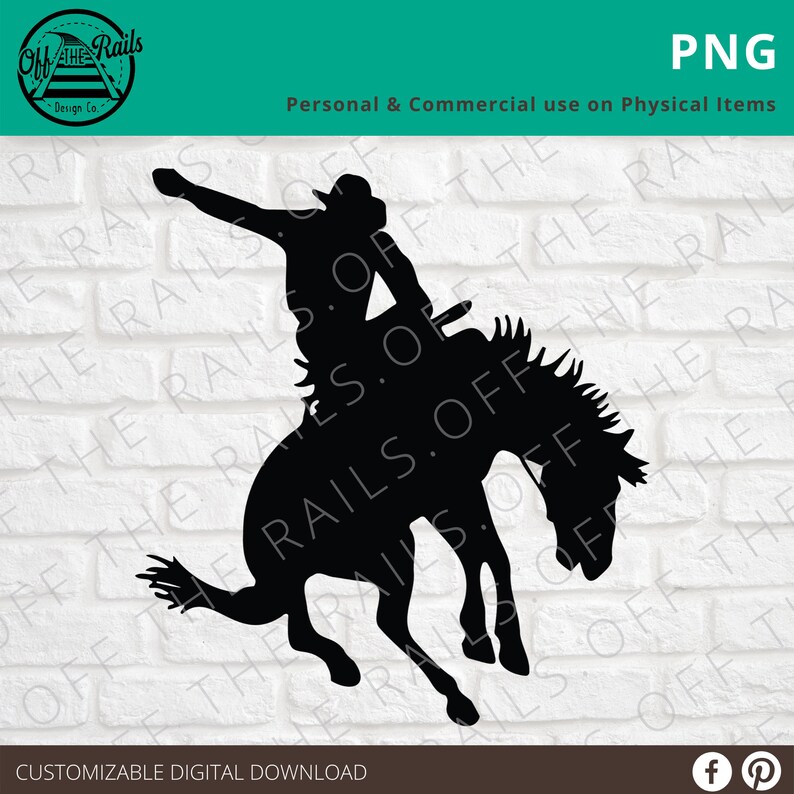 Rodeo Bronc Rider SVG Bronc SVG Rodeo svg dxf eps | Etsy
