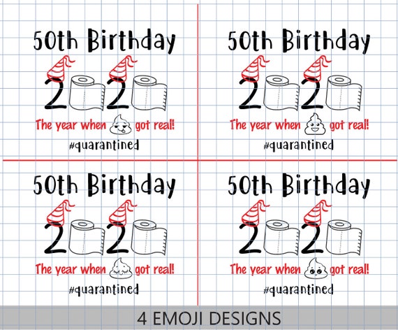 Download 50th Birthday 2020 Svg Quarantined 2020 Quarantine The Year Etsy