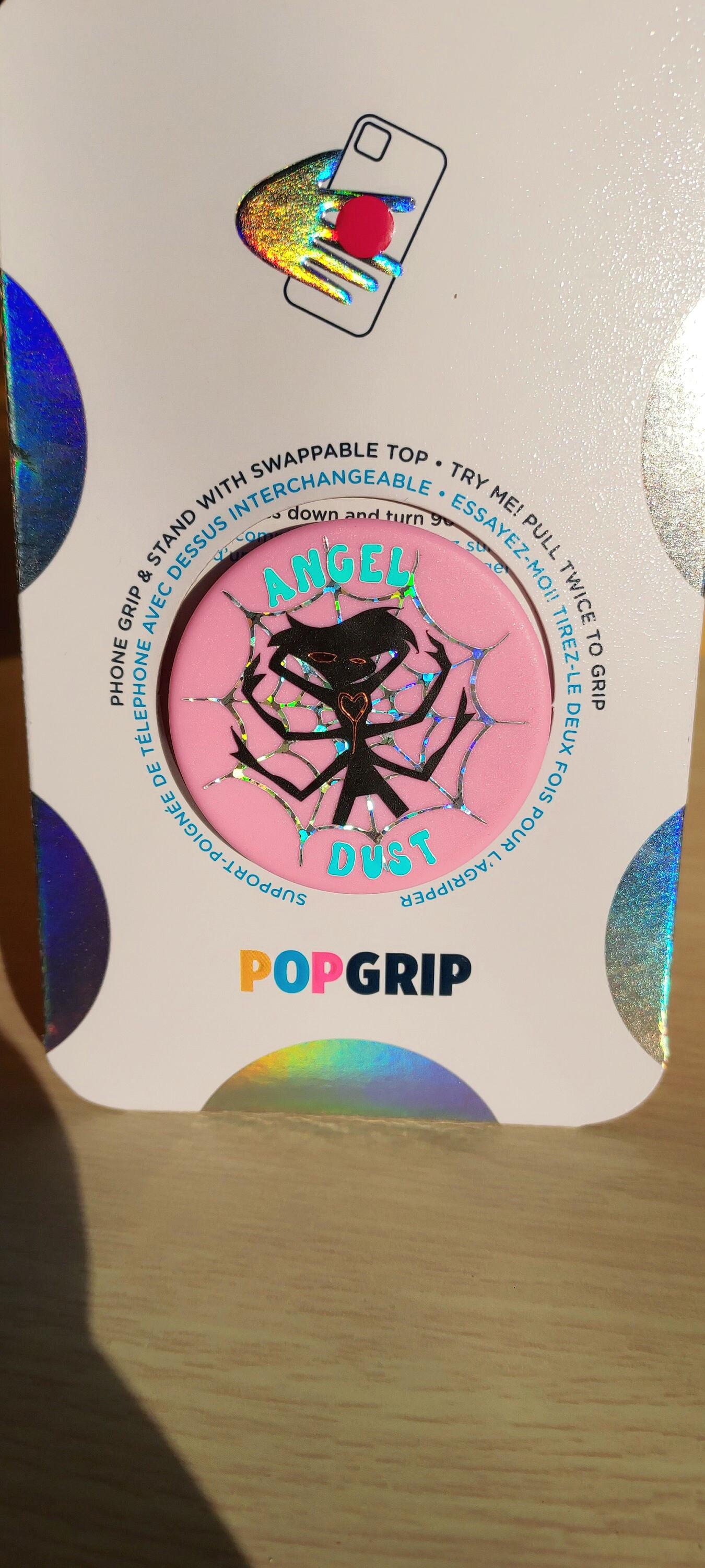 Angel Dust PopSocket | Hazbin Hotel | Custom Handmade Phone Grip