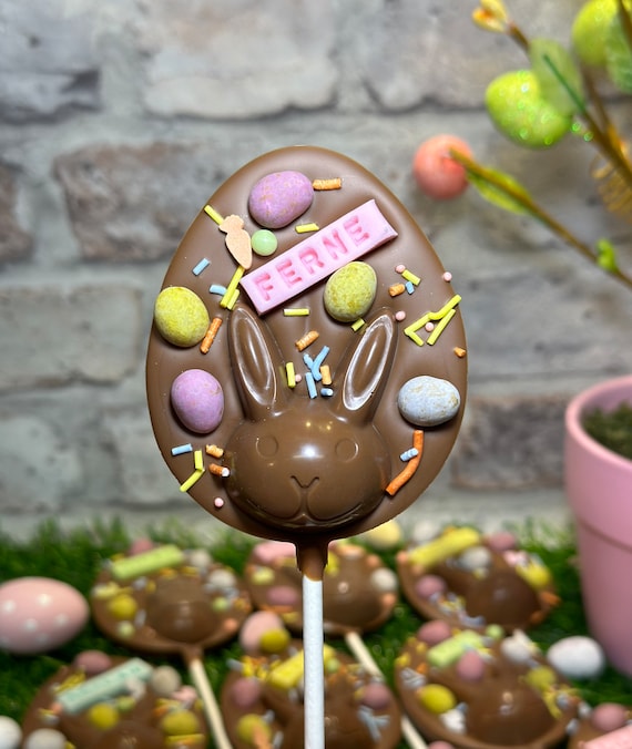 Easter Gift for Kids, Personalised Children’s Easter, Easter Basket Treats, Bunny, Chocolate Egg,  Belgian Chocolate Lolly, Egg Hunt