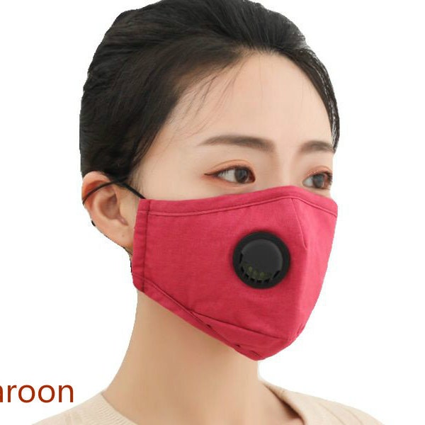4-Layer Reusable Face Masks with a Breathing Vent and Filter Pocket