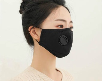 Reusable and Washable, Cotton Face Masks with a Filter pocket and a Breathing Vent