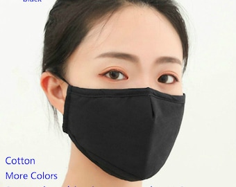 Reusable and Washable, Cotton Face Masks, with a Filter pocket and nose wire, 3 Layers