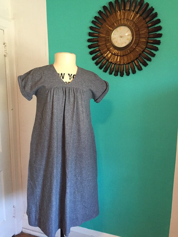 70s Wool Lounge Dress