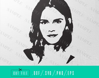 Emma Watson SVG PNG DXF – Digital Download for Cricut & Silhouette – Stencil, Vinyl, Printable Art