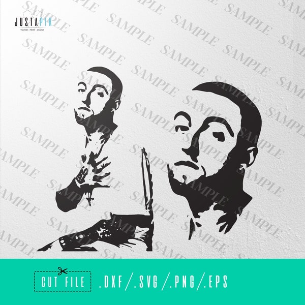 Mac Miller , File For Cricut , SVG , Music , Vector , Cut File , Stencil , Print , Sign , DXF , Vinyl , PNG , Sticker , Rap , hip hop