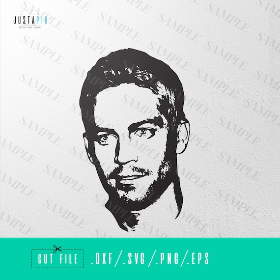 Download Paul Walker File For Cricut Svg Movie Actor Vector Etsy