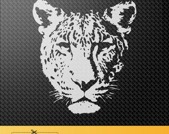 Leopard Animal SVG PNG DXF – Digital Download for Cricut & Silhouette – Stencil, Vinyl, Printable Art