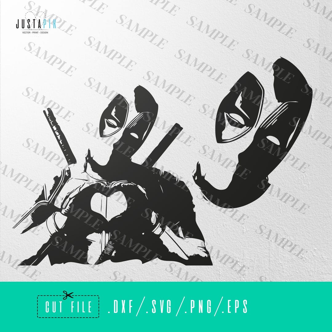 Deadpool Marvel Movie SVG PNG DXF – Digital Download for Cricut ...