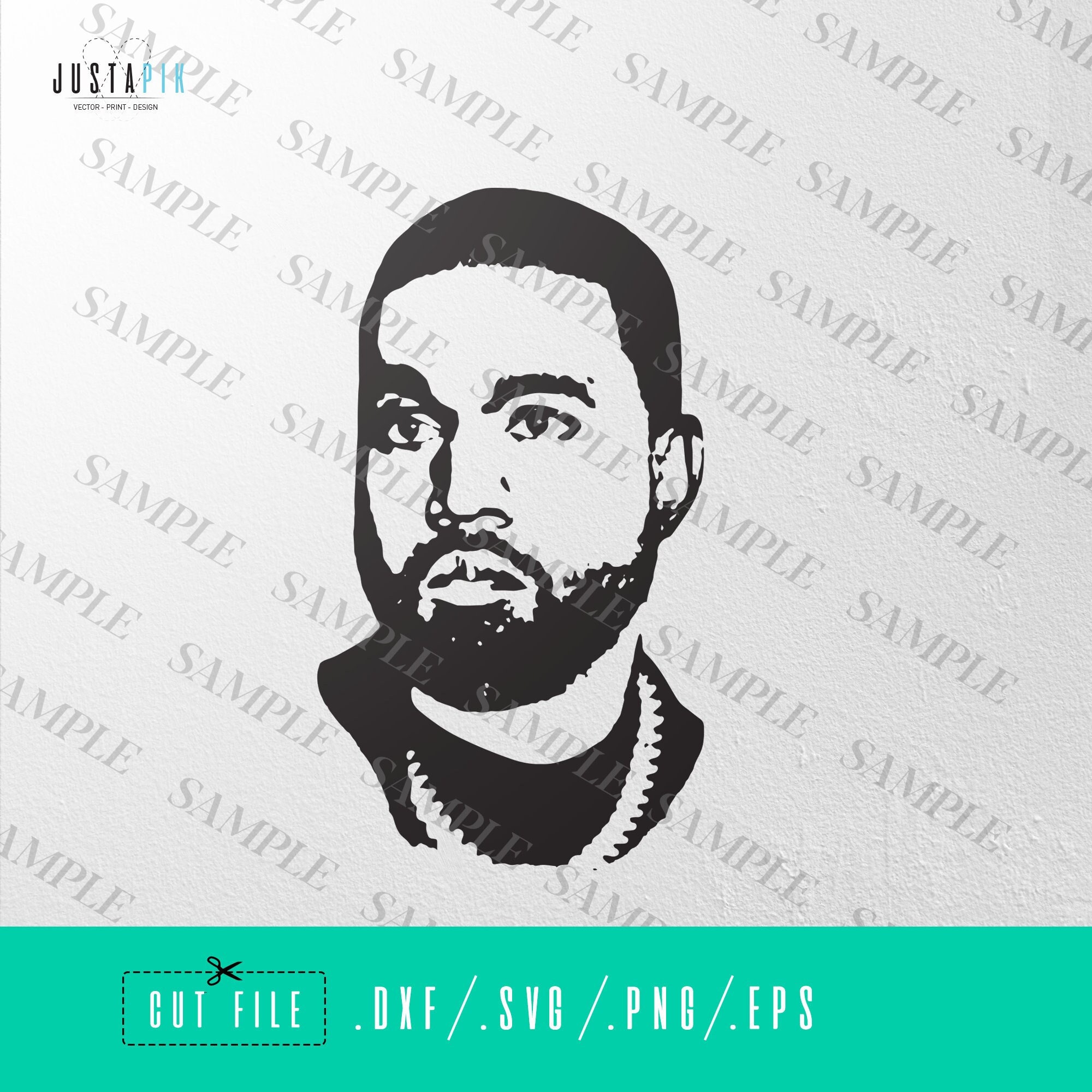 Kanye West , File for Cricut , SVG , Music , Vector , Cut File , Stencil ,  Print , Sign , DXF , Vinyl , PNG , Sticker , Rap - Etsy