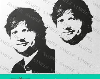 Ed Sheeran SVG PNG DXF – Digital Download for Cricut & Silhouette – Stencil, Vinyl, Printable Art