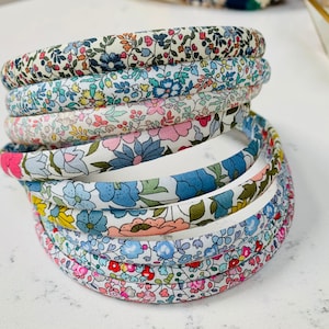 Liberty of London handmade Thin Alice fabric headband, Floral Flower Printed head band for women girls kids headband hair accessories