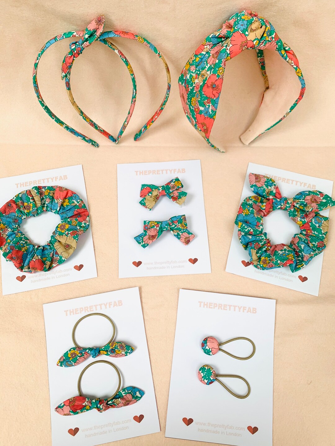 Liberty Hair Accessories Gift Set. Handmade Large Hair Etsy