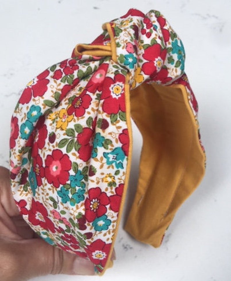 100% Cotton mask with Filter Pocket/Nose Wire, Washable, Reusable, Breathable, Matching Mask, Headband and Scrunchie Lockdown gift image 2