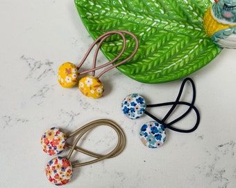 Beautiful Fabric Girls Women hair clips bobbles Daisy floral kids pigtails hair accessories