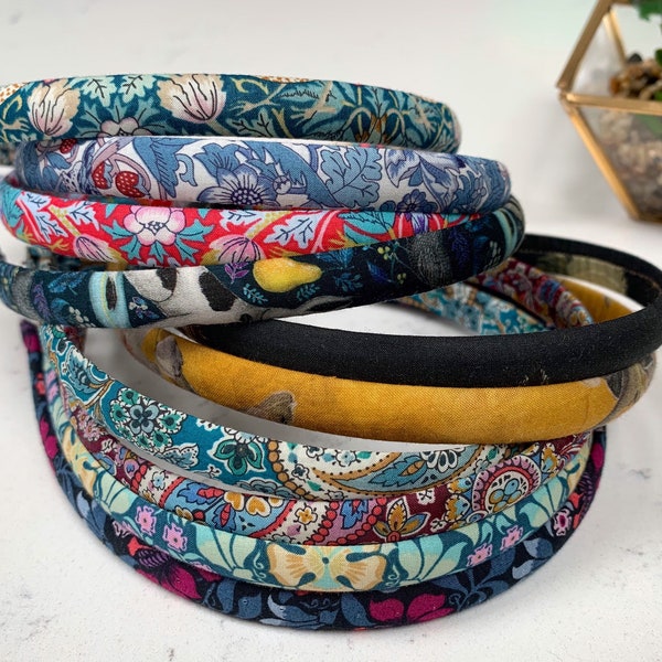 Liberty Stylish Thin Alice Stoff Stirnband, Floral Paisley Printed Stirnband für Frauen Mädchen Kinder Stirnband Haarschmuck