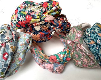 Liberty Stylish Top knot headband, women’s headband, Alice band, hair accessories, Floral headband, twist headband, bandana