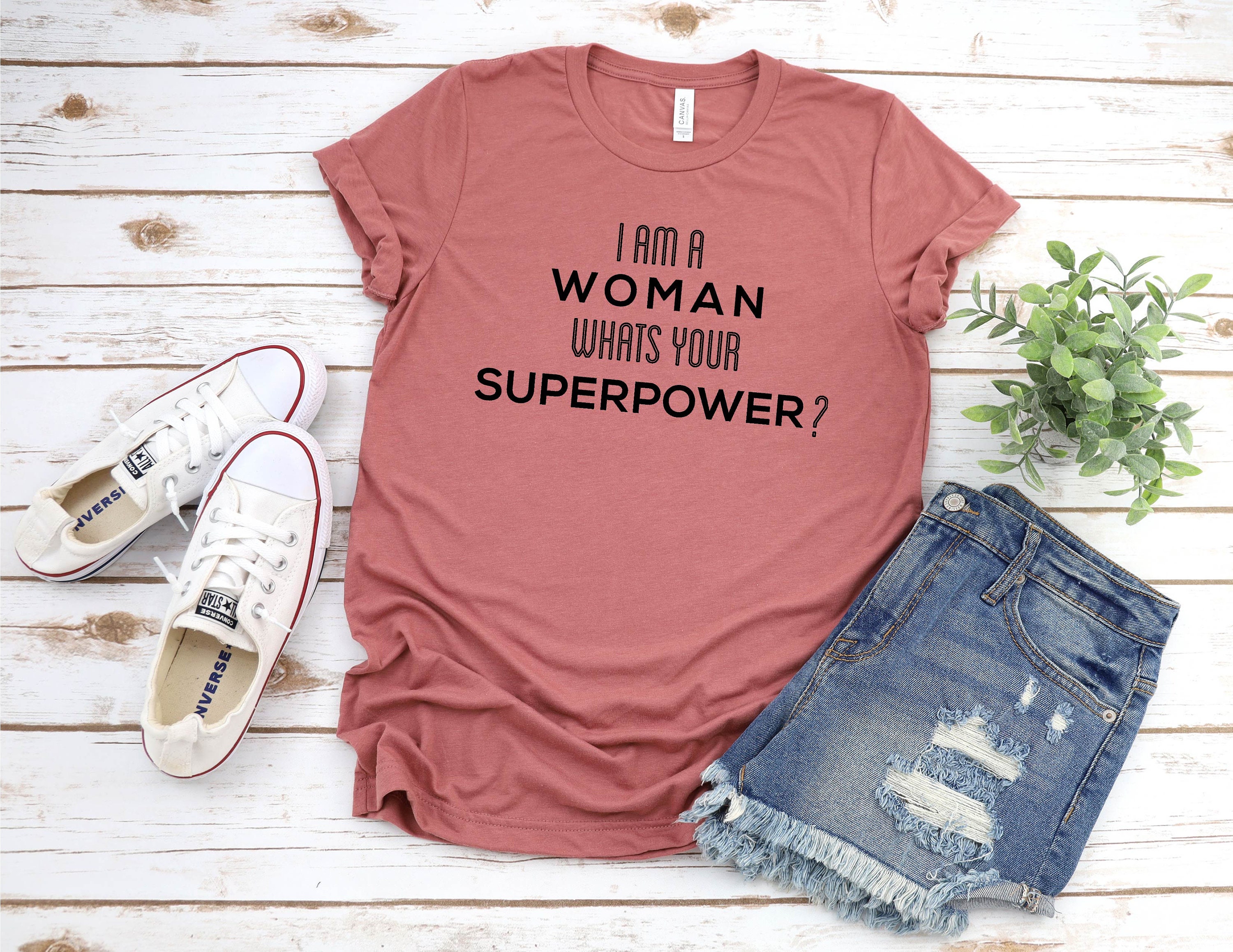 I am a Woman Whats Your Superpower feminist t-shirt Unisex | Etsy