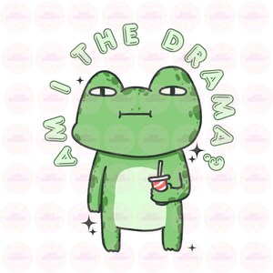 Frog Clipart, Frog PNG, Cute Frog, Kawaii Clipart, Funny Frog PNG, Kids Clipart, Frog Graphic, Kawaii Stickers, Frog Sticker, Commercial Use