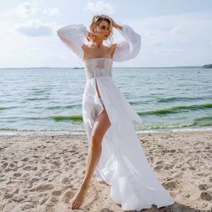 White Bridal Slip Dress, Bridal lingerie, White bridal slip, Sexy bridal lingerie, bridal slip, honeymoon lingerie