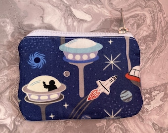 Space ship coin purse