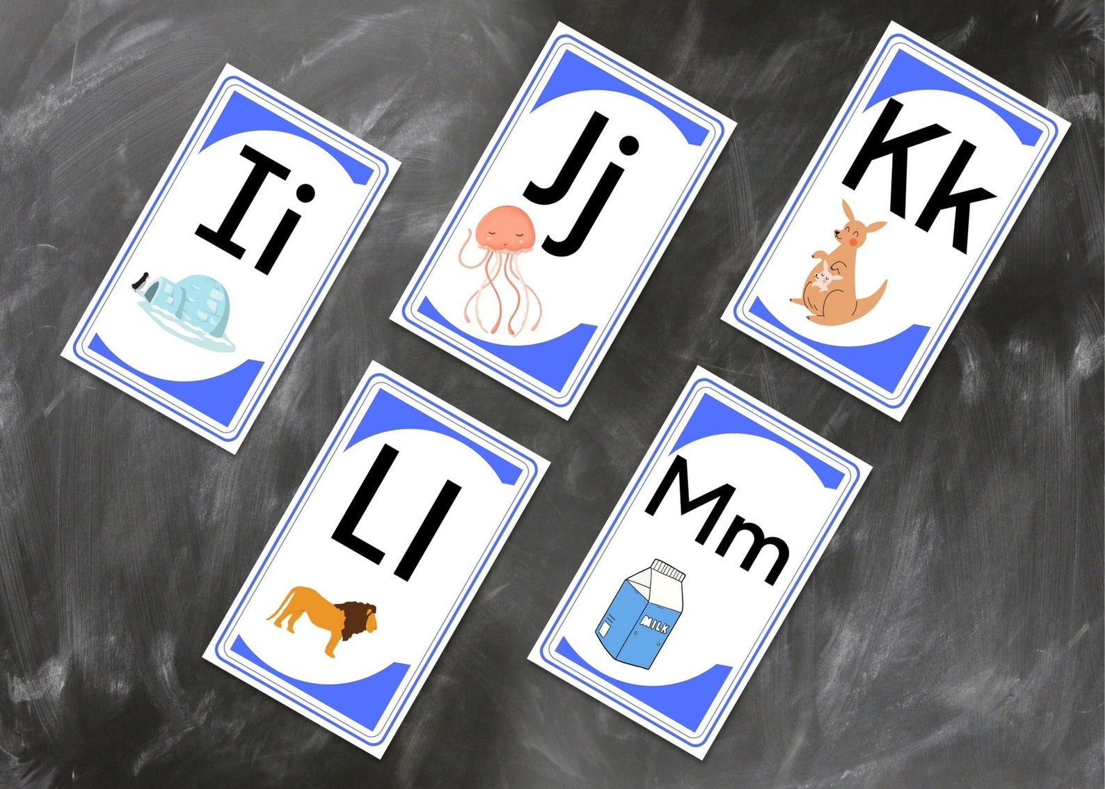ABC Flashcards, Printable Download, Printable, Downloadable Prints ...