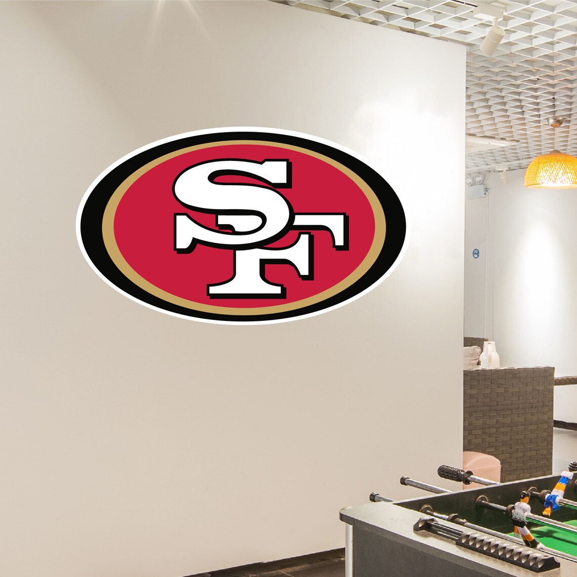 Sports Fan Fanatic Man Cave Football Wall Decal Man Cave Etsy