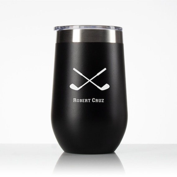 Personalized 16oz Stemless Wine Tumbler - Golfing Gifts Engraved Tumbler -  Travel Wine Tumbler - Stainless Steel Wine - Engraved Tumblers - Etsy