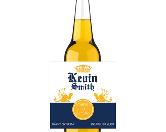 Custom Corona Beer Labels - Printed and Shipped Waterproof Vinyl Labels - Birthday Beer Labels - Adult Birthday Gift Ideas - FREE SHIPPING